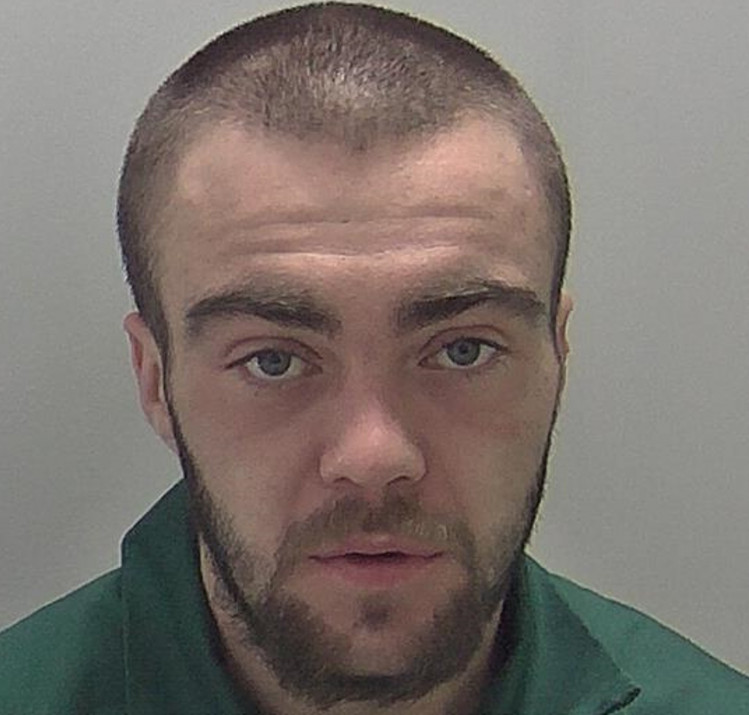 Corey Patterson of Bishops Tachbrook pleaded guilty to arson and possessing an offensive weapon at Warwick Crown Court (Image via Warwickshire Police)