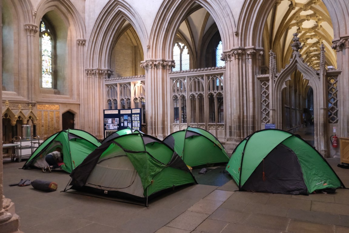 Tents in the Cathedral