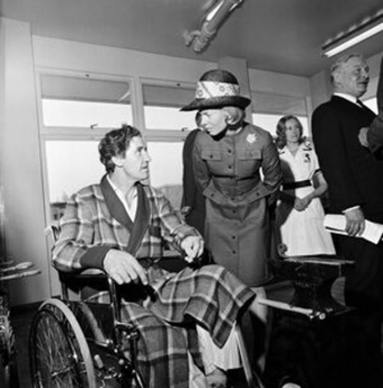 The Duchess of Kent at Orsett Hospital in 1969.