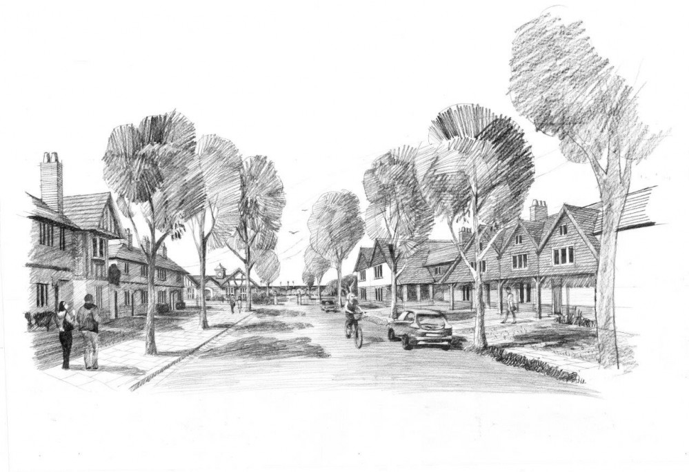 An artist's impression of what a Leverhulme avenue could look like