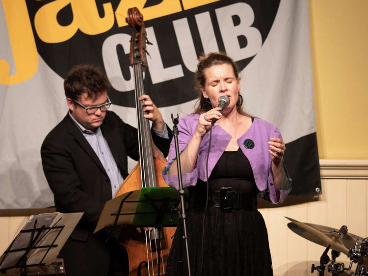 Connor Chaplin and Polly Gibbons at Hadleigh Jazz Club (picture credit: Martin Gould)