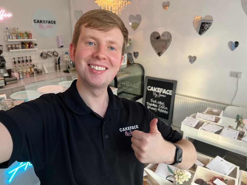 ONE YEAR OLD: The Buxton Road business ran by James Hallworth is selling special cakes ahead of Her Majesty's Platinum Jubilee. 