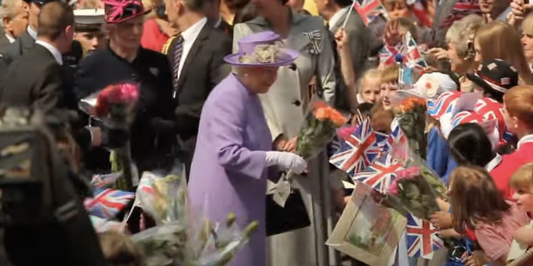 The day the Queen came to Hitchin. CREDIT: The Queen visits Hitchin YouTube