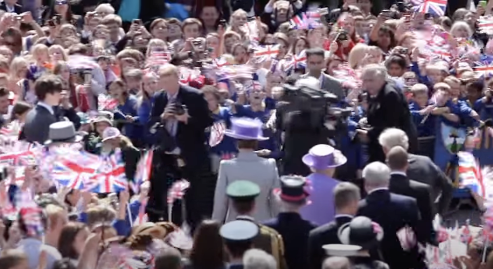 The day the Queen came to Hitchin. CREDIT: The Queen visits Hitchin YouTube