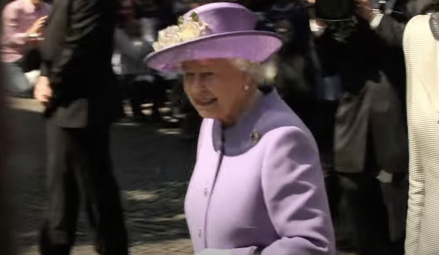 The Queen in Hitchin on Thursday, June 14, 2012. CREDIT: The Queen visits Hitchin YouTube