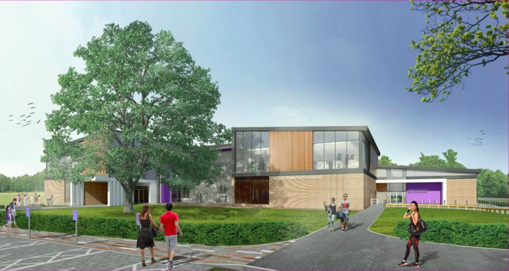 An artist's impression of the new Castle Farm Recreation Centre (Image via WDC)