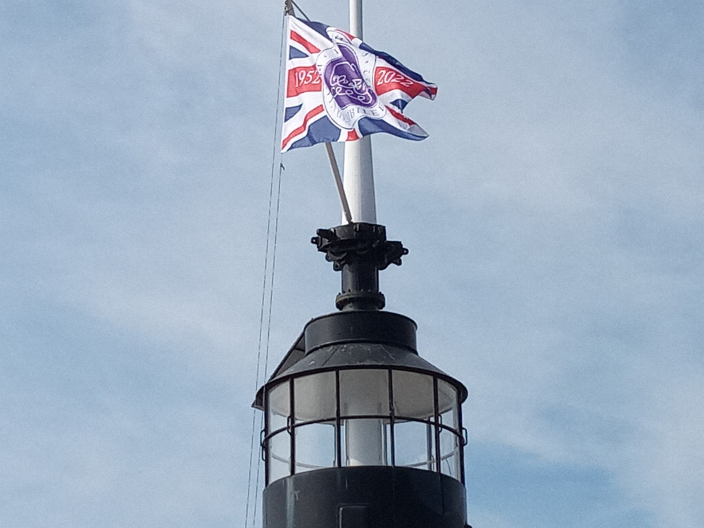 Jubilee ensign at Thurrock Yacht Club