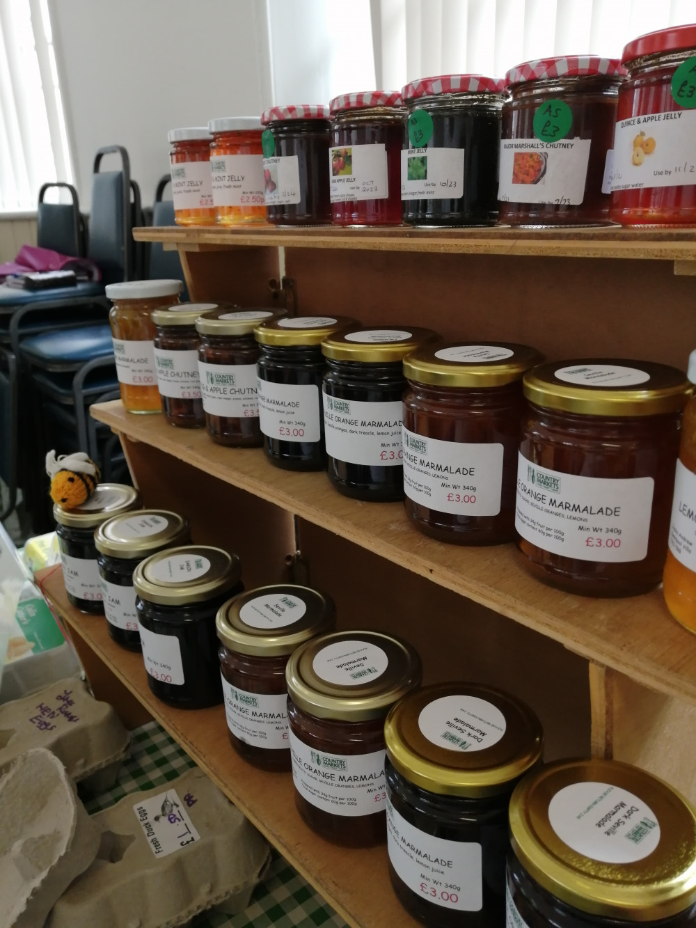 Jams & chutneys restocked. 