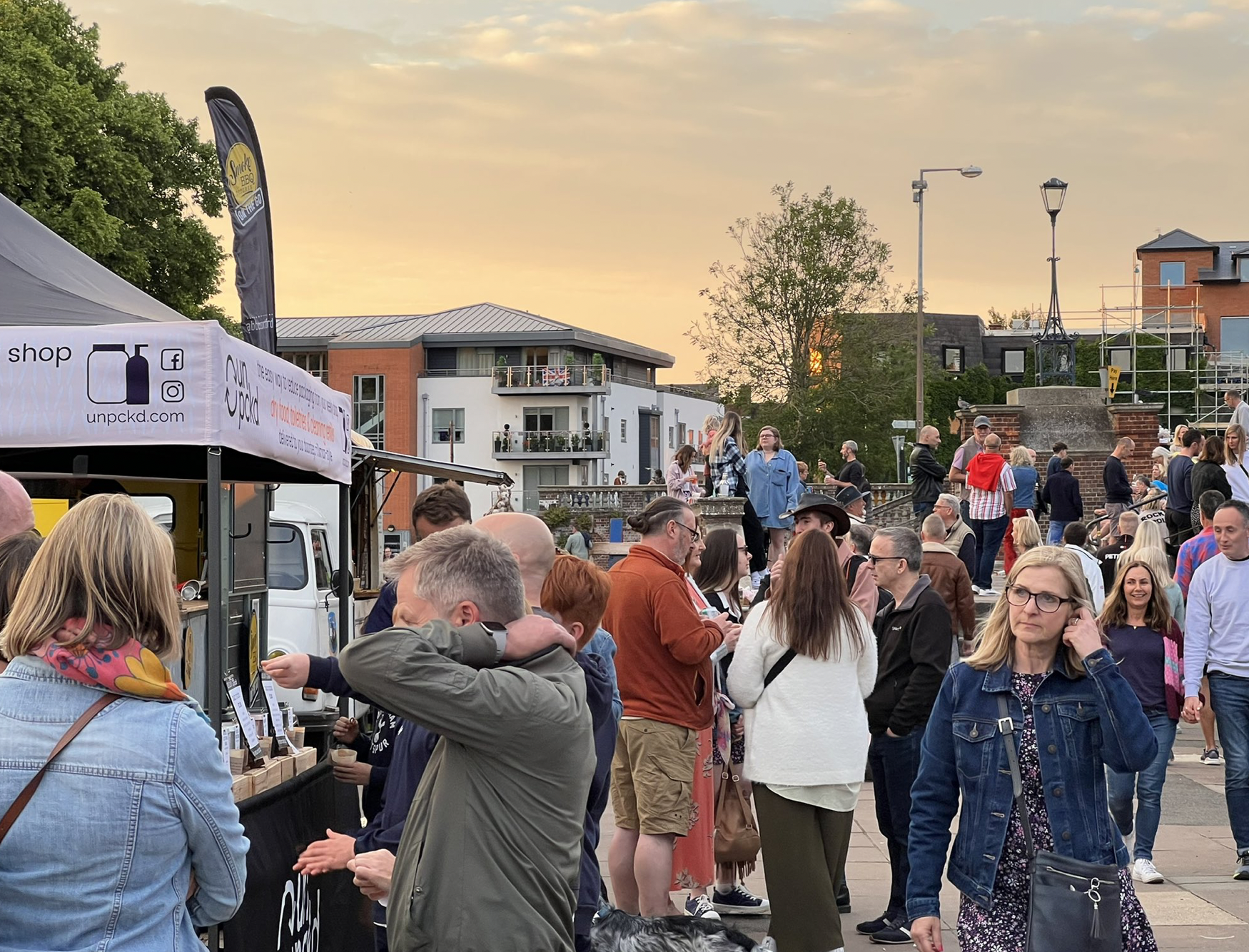 Hitchin Street Food Monthly's special Platinum Jubilee edition has been hailed as a hit huge. PICTURE: Punters gather at the Riverside for a selection of mouth-watering street food. CREDIT: @HitchinNubNews Hitchin Street Food Monthly's special Platinum Jubilee edition has been hailed as a hit huge. PICTURE: Punters gather at the Riverside for a selection of mouth-watering street food. CREDIT: @HitchinNubNews