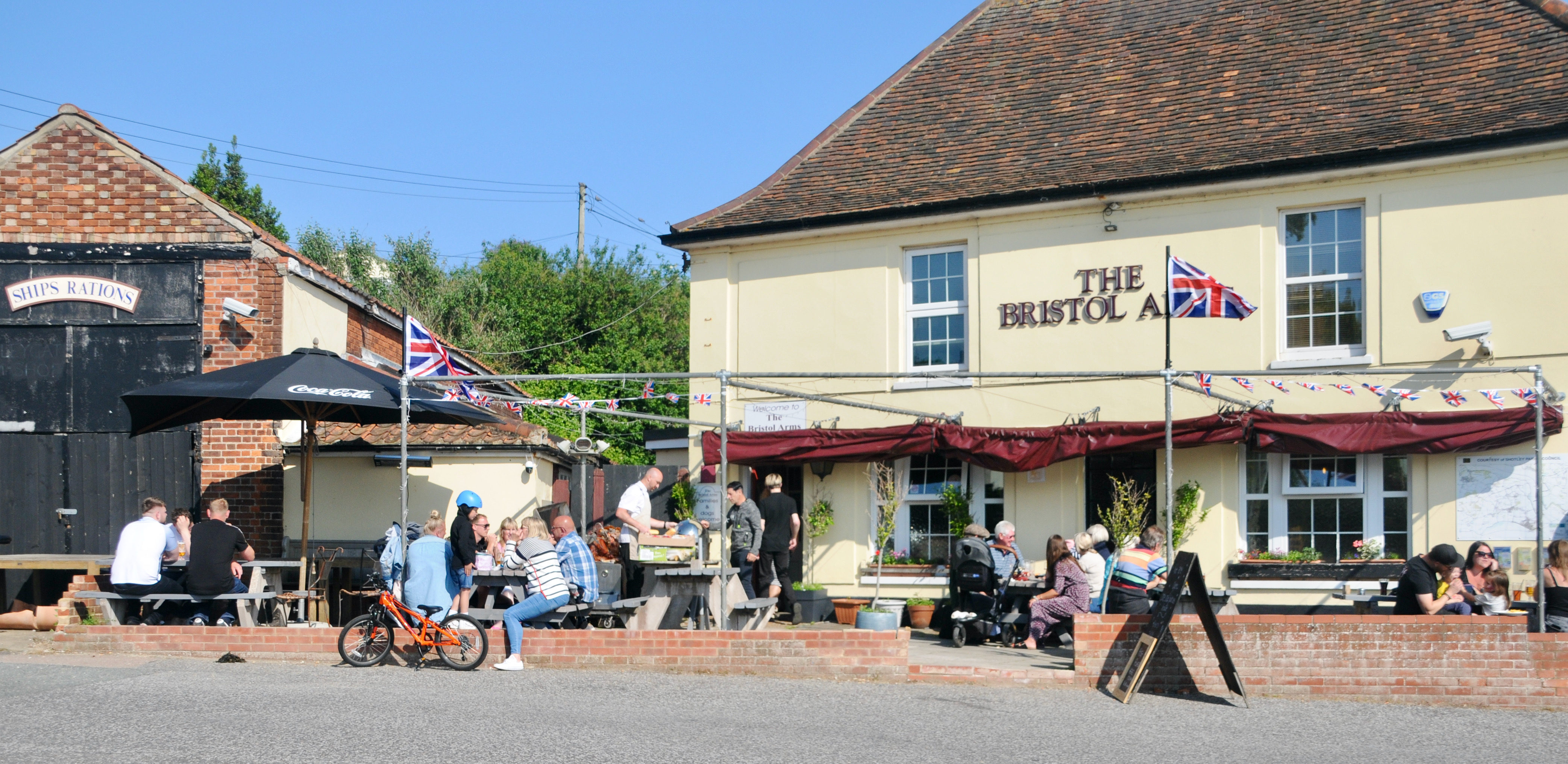 Hog roast in Shotley Gate  (Picture credit: Peninsula Nub News)