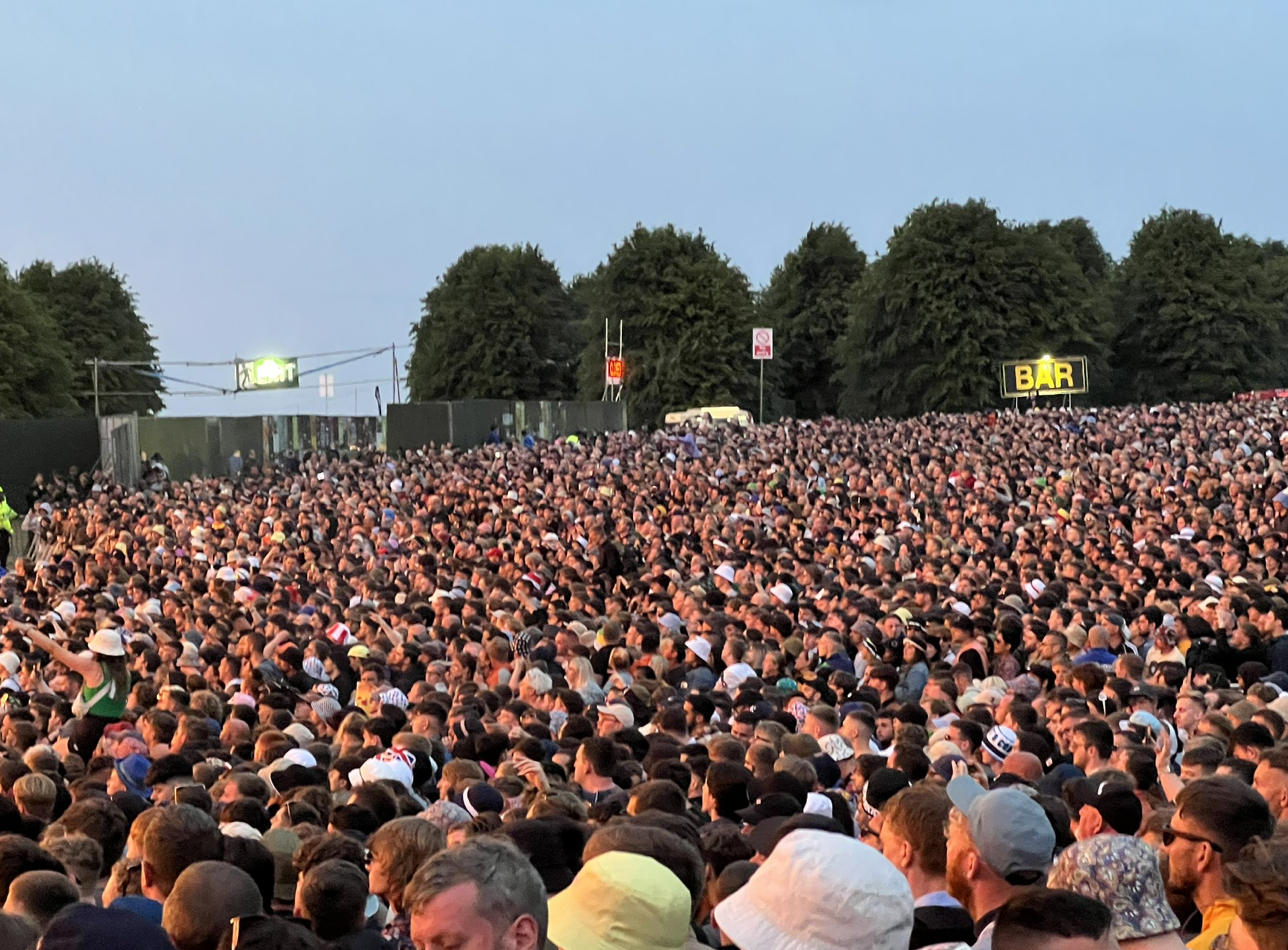 Liam Gallagher at Knebworth on Saturday, June 4, 2022. CREDIT: @laythy29