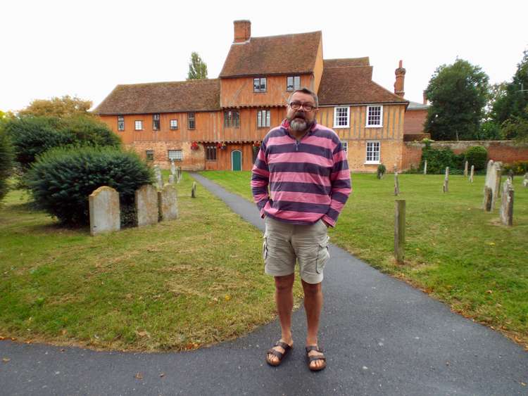 Hadleigh mayor Frank Minns in front of town council offices at the Guildhall