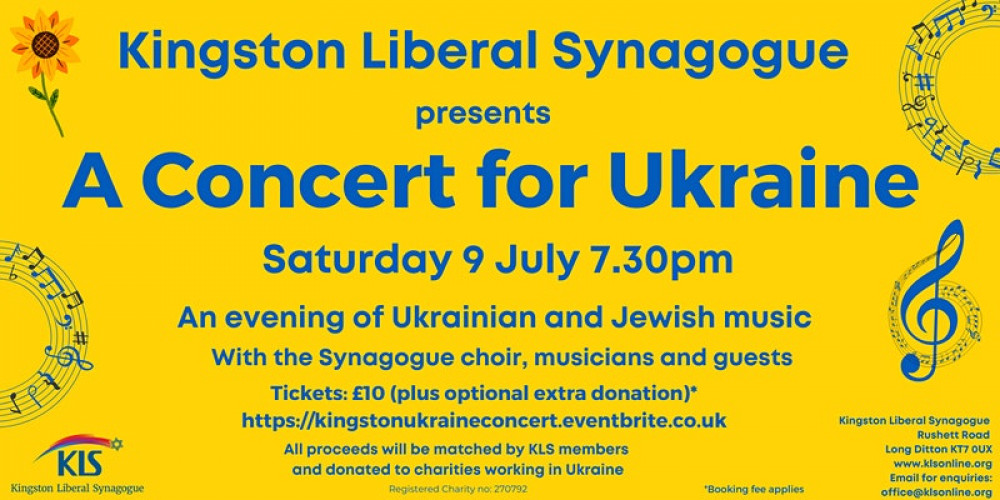 Kingston Liberal Synagogue presents - A Concert for Ukraine 