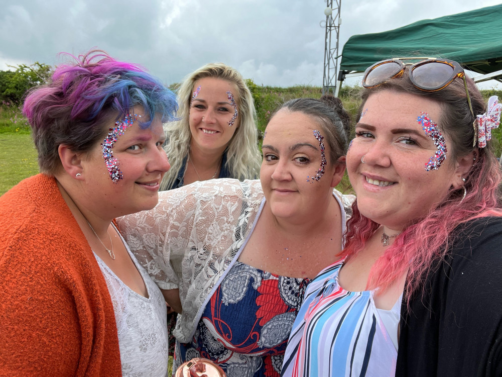 Families at Retanna Holiday Park hold their Jubilee celebrations for St Petrocs. Credit: Heather Street.