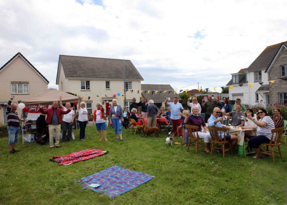 The estate of Bosnoweth, Helston, celebrating the Jubilee.