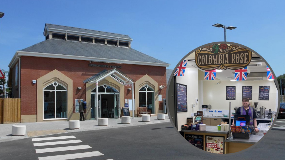 Colombia Rose is now open at Kenilworth Railway Station (Image via WMR and inset supplied)