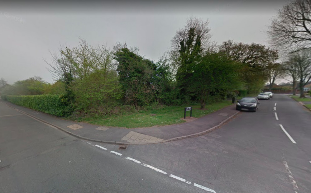 The application is for the land opposite Emmerson Press on Farmer Ward Road (Image via google.maps)