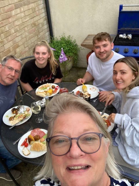 Sharon and her family celebrate the Queen's Platinum Jubilee