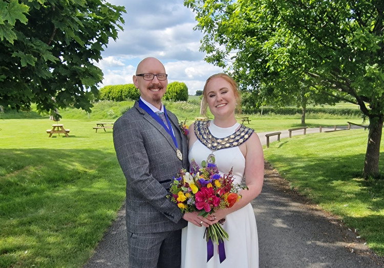 Cllr Sam Louden-Cooke was elected mayor at the start of May, just days before her wedding