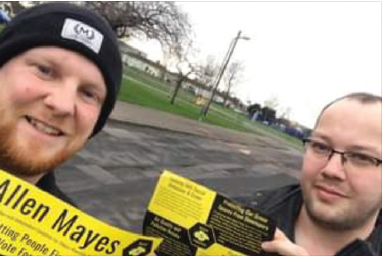 Cllr Allen Mayes (right) won an election camapigning for better air quality and earned a cabinet position to improve it after his defection to the Tories. Now he has gone. 