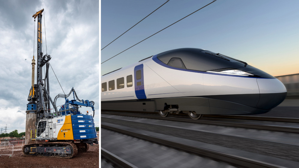 HS2 trials ‘first of a kind’ electric drilling rig in bid to cut carbon in construction in Warwickshire (Images via HS2)