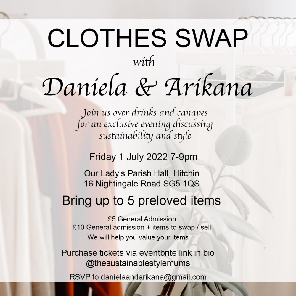 Are you coming to our next clothing swap on Saturday March 16th