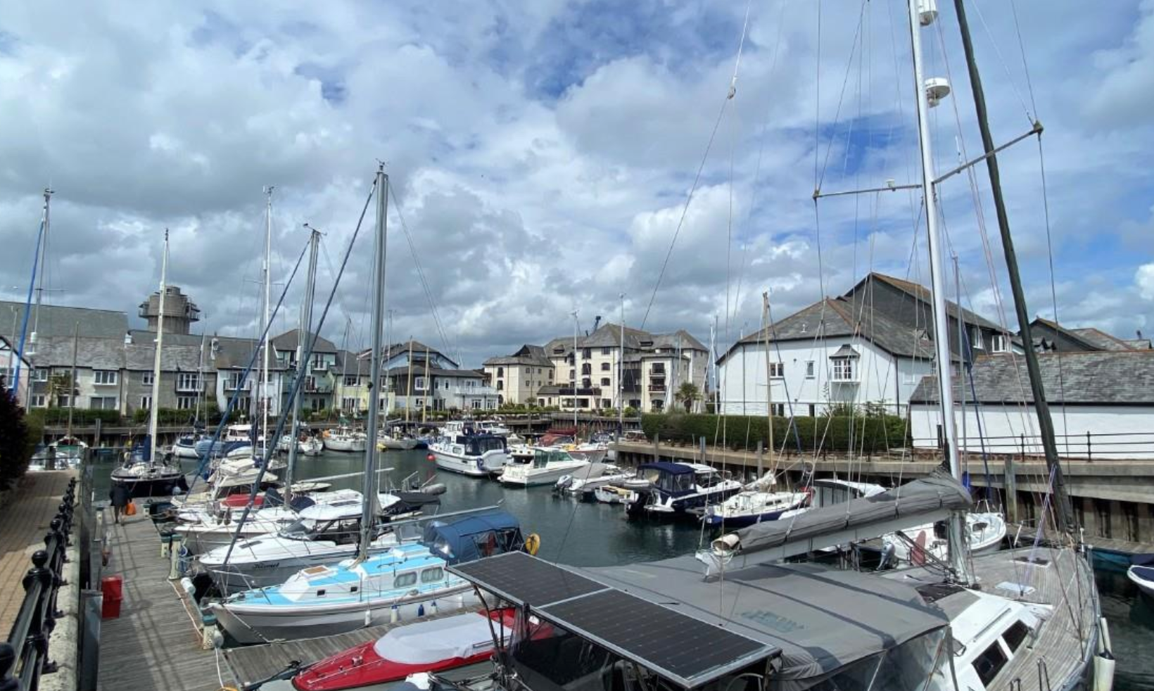 Stunning views of the marina.