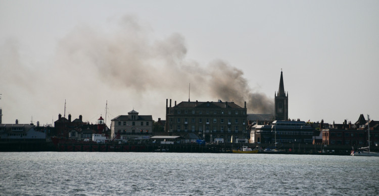 Smoke across the water (Picture credit: Peninsula Nub News)