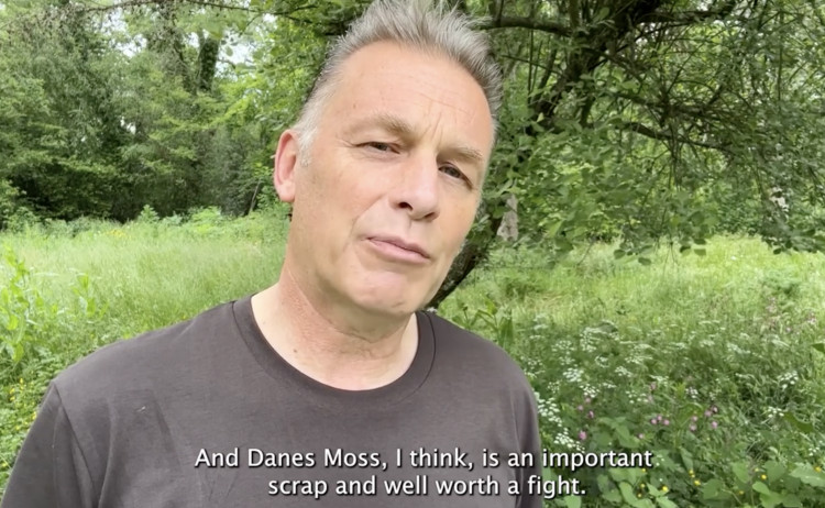 The famous conservationist posted a three minute clip opposing the plans at the South Macclesfield site. (Image - Chris Packham)