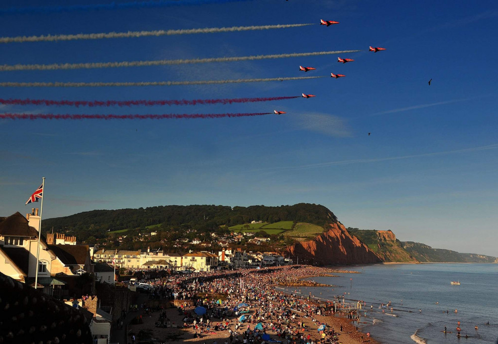 Red Arrows over Sidmouth (Sidmouth Town Council)