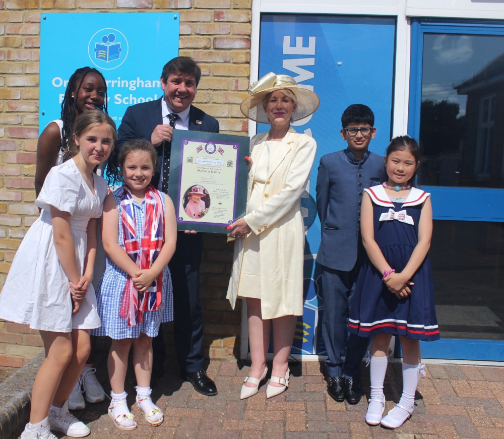 MP Stephen Metcalfe at Corringham Primary. 