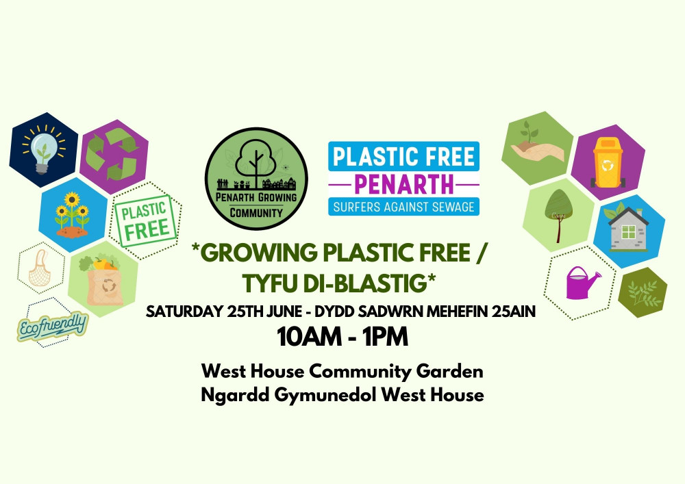 Join us for an interactive session on reducing the amount of single-use plastic in our gardens! (Image credit: Penarth Growing Community)