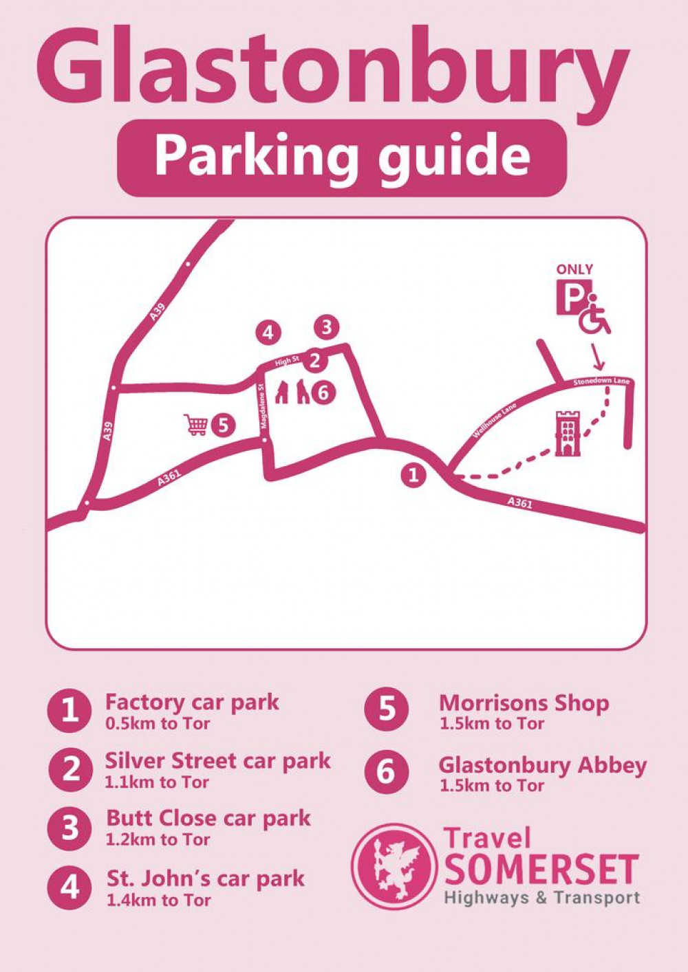 Glastonbury wants visitors next week to park and walk up the Tor