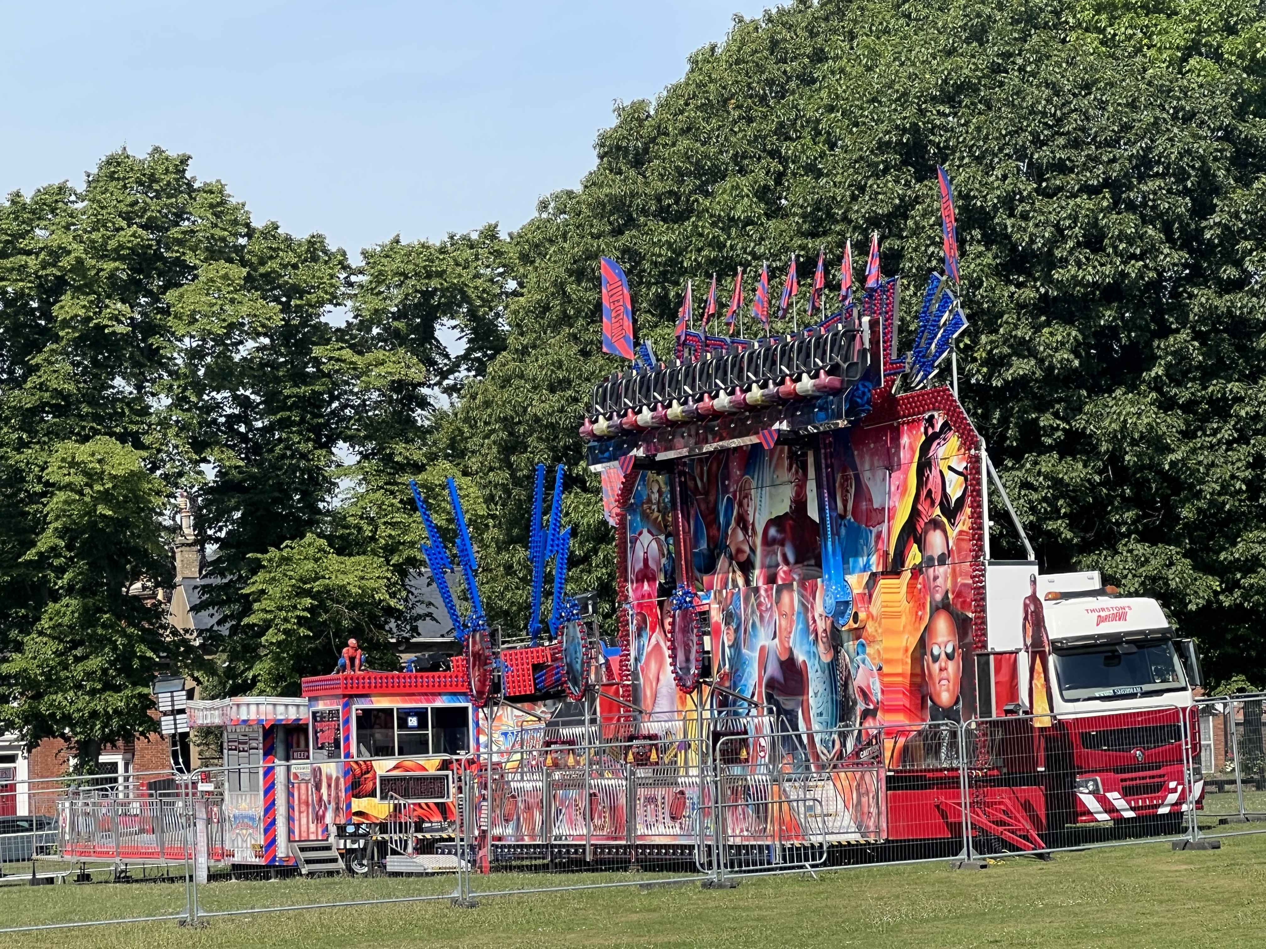 As you can see from our Hitchin Nub News pictures taken on the morning of Thursday (June 16, 2022) the fair returns to Hitchin this weekend