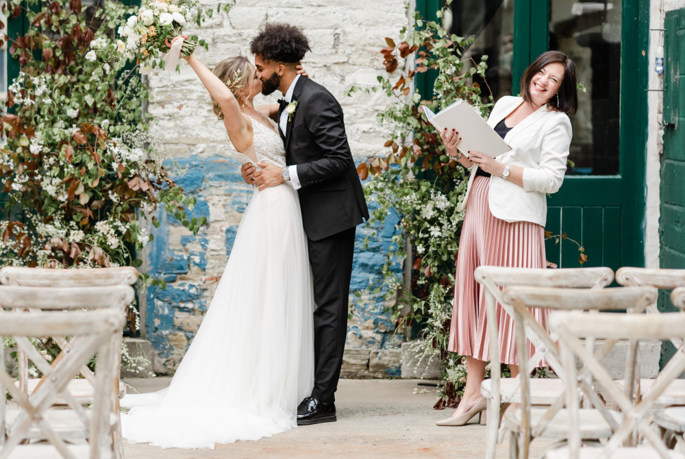 Macclesfield celebrant Sally Dykins has been performing weddings across England and Wales for three years. (Image - Charlotte Palazzo / @charlottepalazzophoto) 