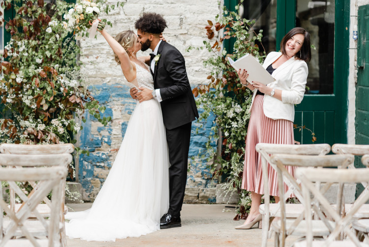 Macclesfield celebrant Sally Dykins has been performing weddings across England and Wales for three years. (Image - Charlotte Palazzo / @charlottepalazzophoto) 