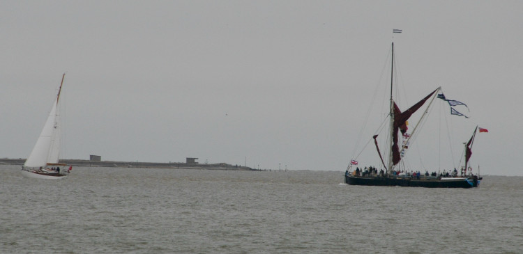 Flotilla going past Landguard