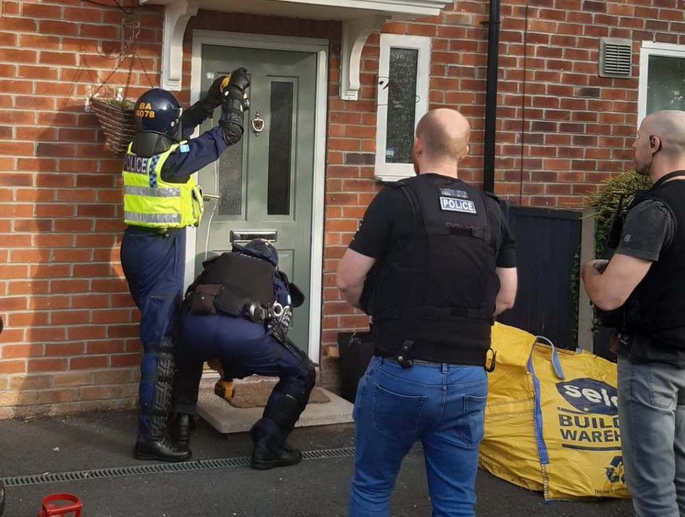 The warrant for the arrests led to a police raid. (Image - Cheshire Police)