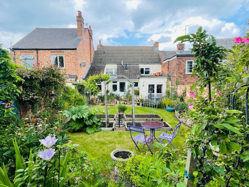 Rear view of this charming property on Dean's Street (image courtesy of Moores Estate Agents)