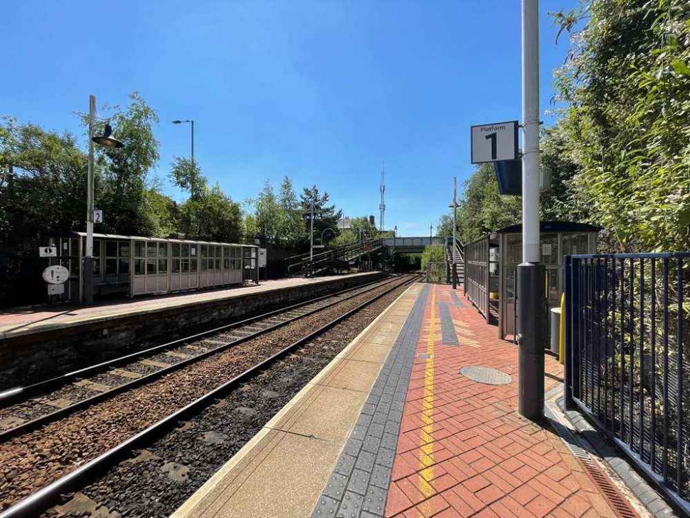 The platform at Kirkby-in-Ashfield railway station, which would be served by the Maid Marian Line. Image: Andrew Topping/LDRS.