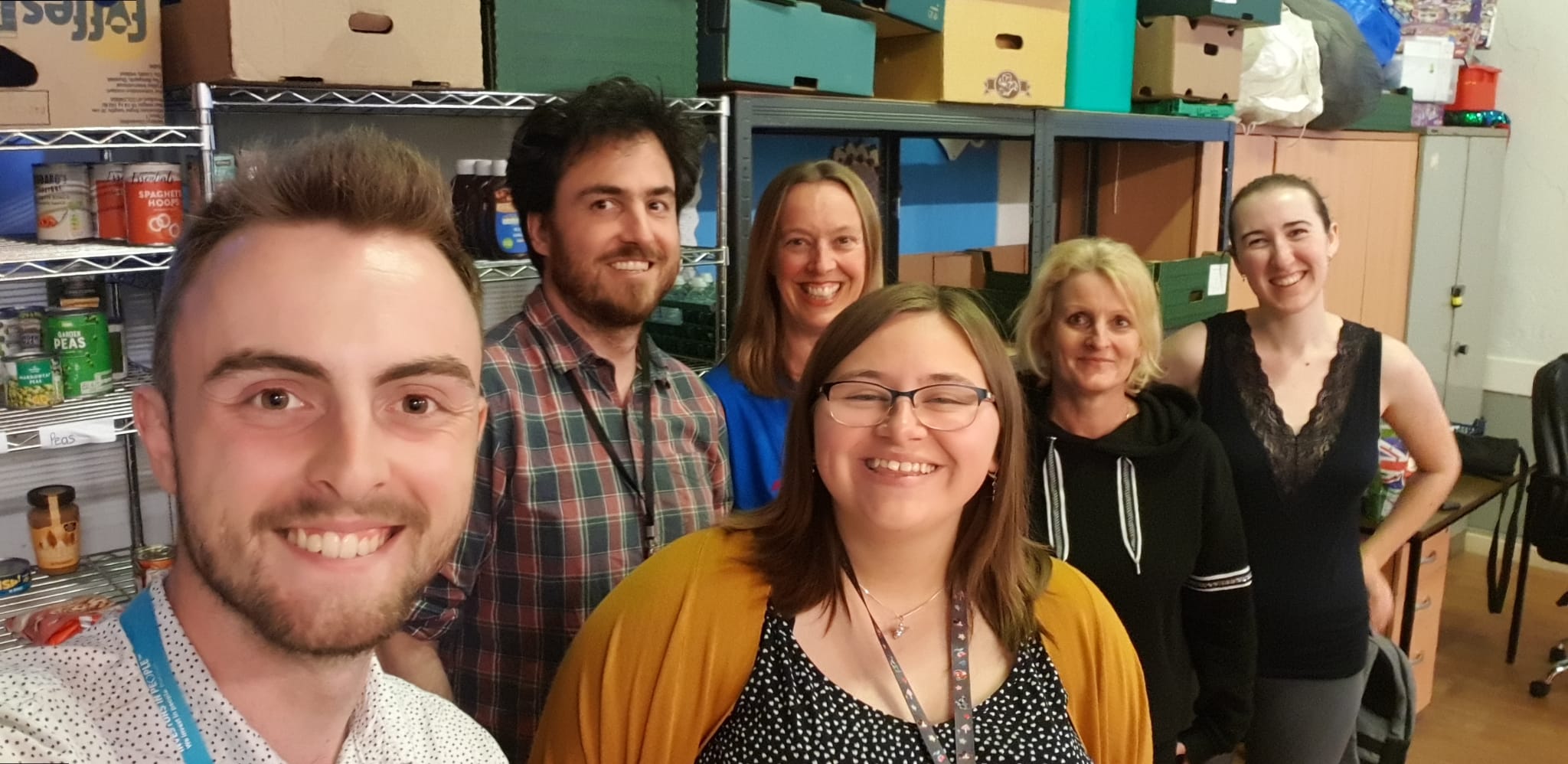 Foodsave founder Cllr Jake Bonetta and a team of the charity's volunteers.  (Credit: Foodsave)