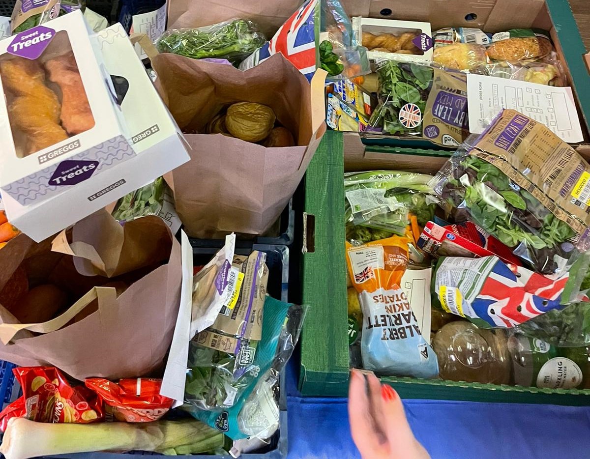 An example of a Foodsave box ready for delivery (Credit: Foodsave)