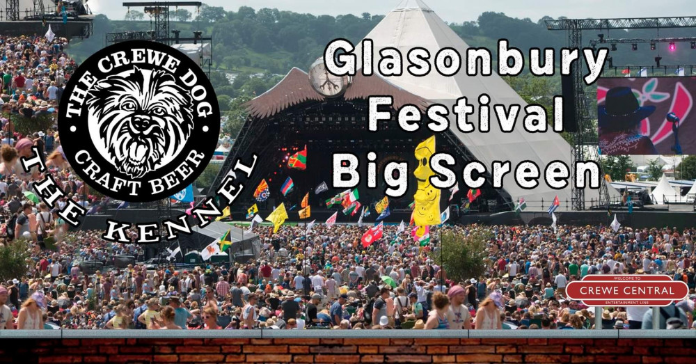 There will be a live screening of Glastonbury this weekend at Crewe Central from Friday (June 24) to Sunday (June 26). 