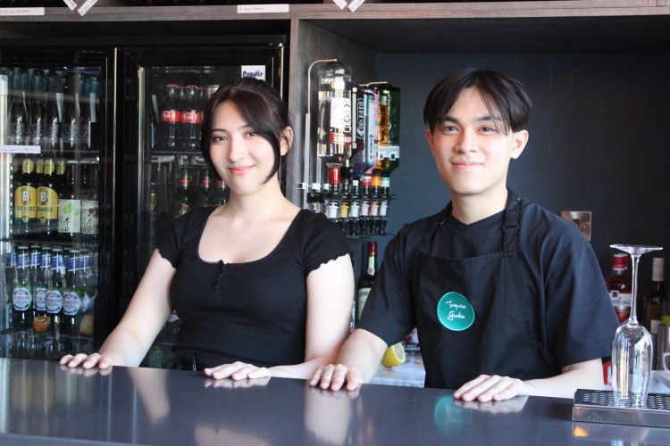 NEW: Saibon and Oscar are front of house at Macclesfield's Chinese restaurant Turquoise Garden. (Image - Alexander Greensmith / Macclesfield Nub News)