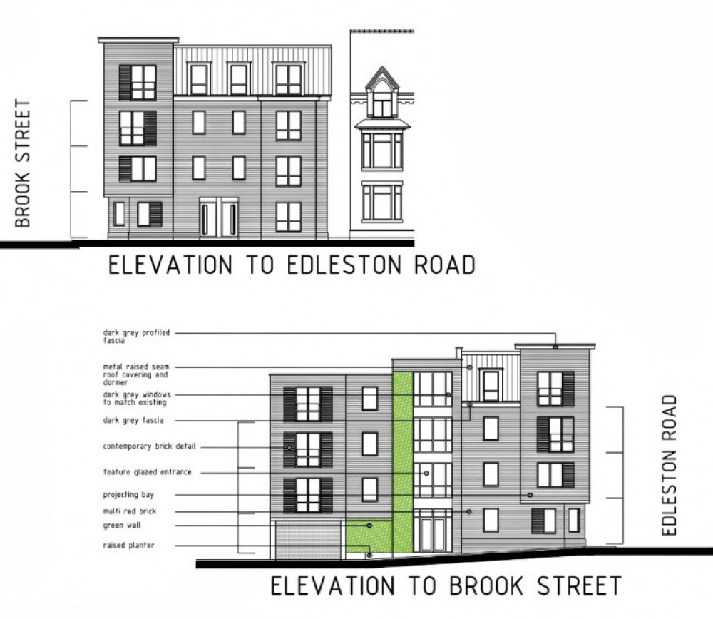 The resubmitted four-storey apartment block plans could be approved next week - June 29 (Cheshire East Planning).