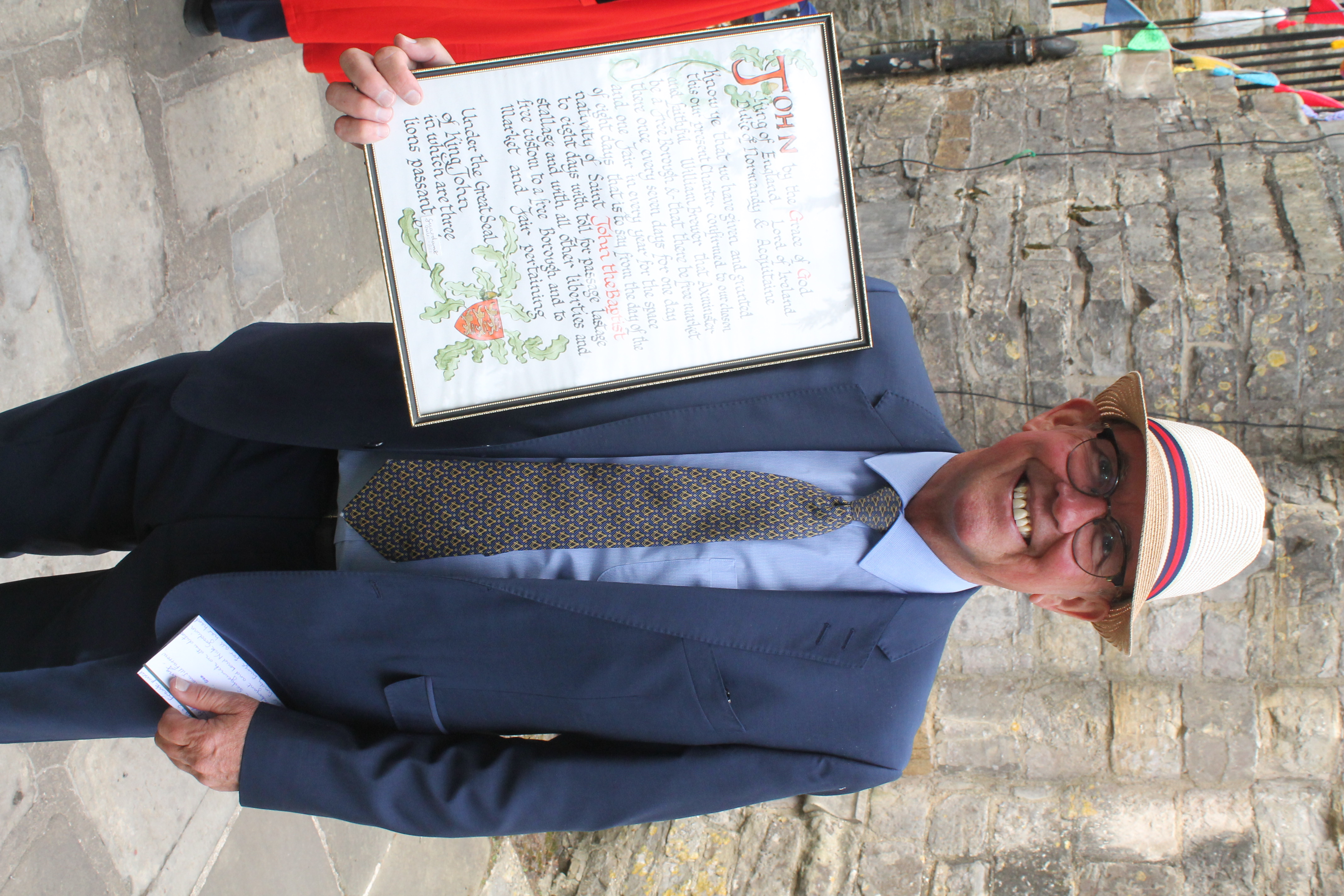 Lord of The Manor holding the Town Fayre Charter