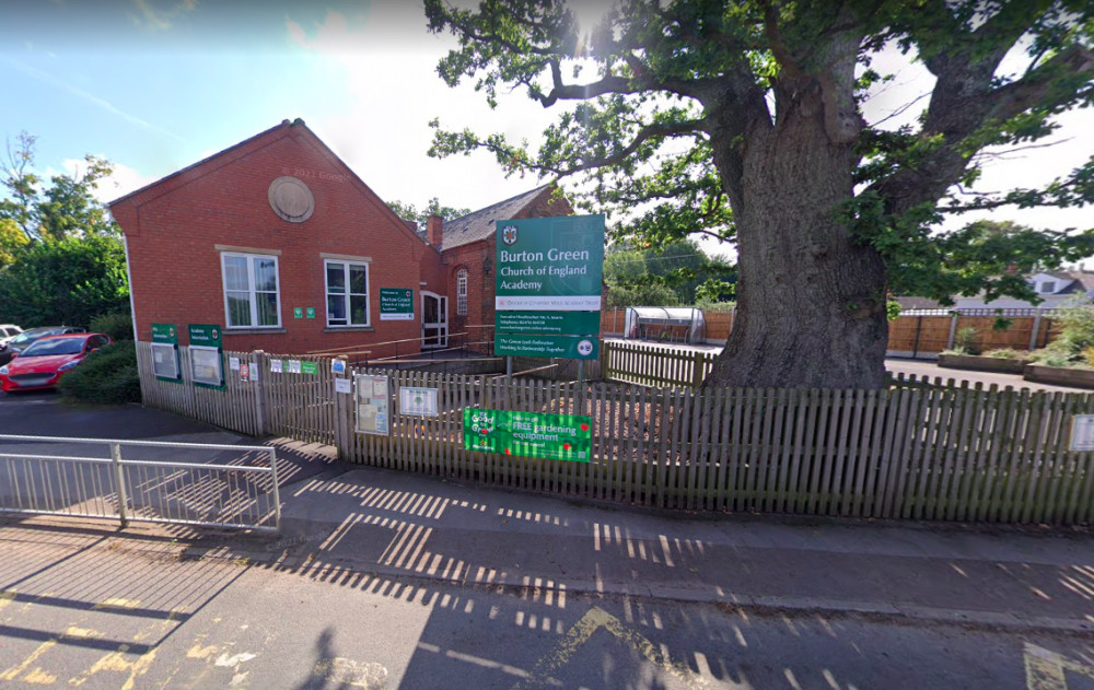 A new teaching block has been approved at Burton Green Academy by Warwick District Council (Image via google.maps)