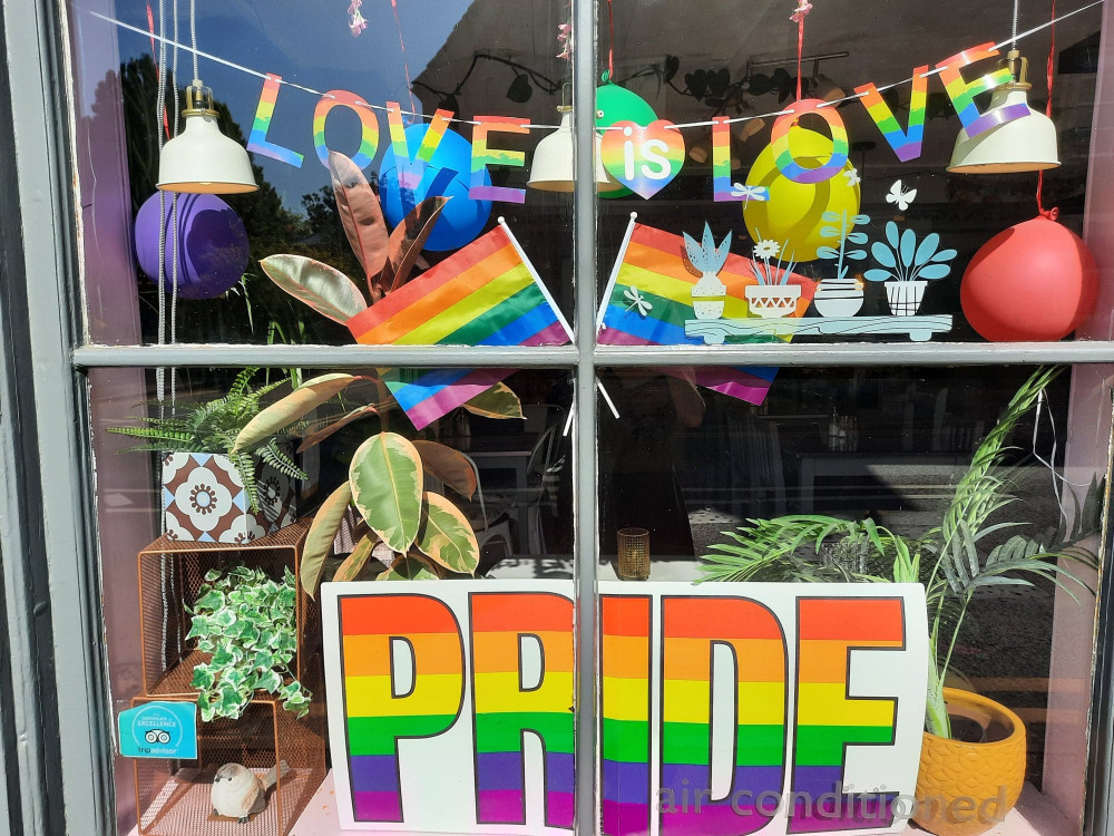 pride window display