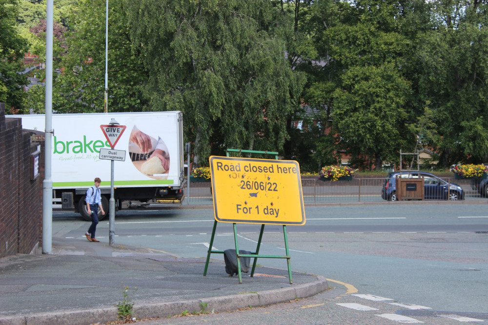 Kinsey Street will be shut on Sunday. Let's hope it doesn't affect your plans! (Image - Alexander Greensmith / Congleton Nub News)