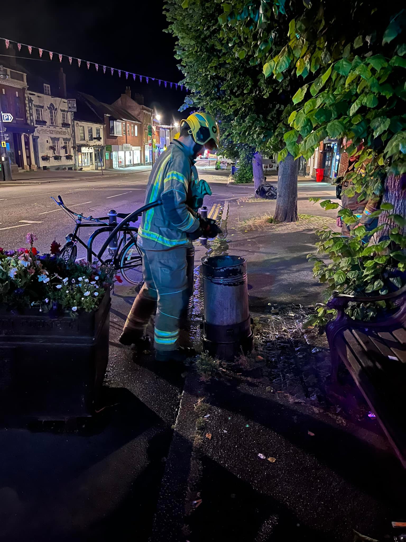 Bin fires in Bridport (Image: Bridport Fire Station)